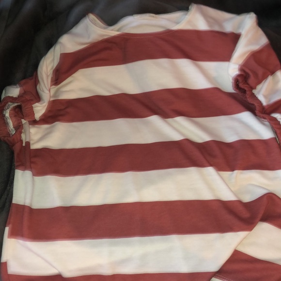 BNWOT cotton bleu striped tee VB - Picture 2 of 6